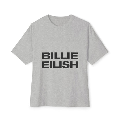 Billie Eilish Inspired Oversized T-Shirt – Stacked Glow Text Edition Printify
