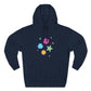 Color Pop Charm Patch Three-Panel Fleece Hoodie - snazzymerch