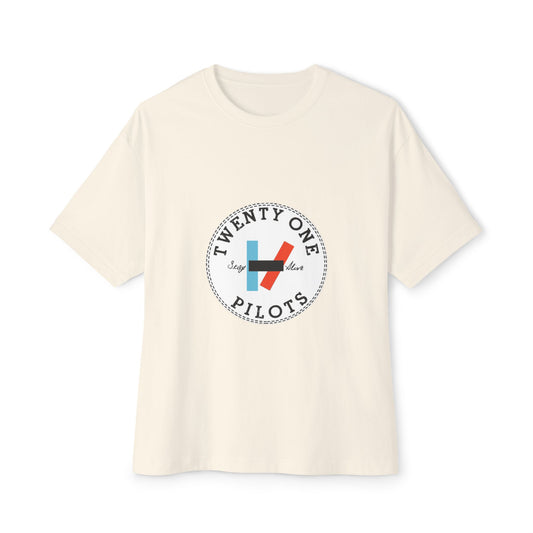 Trident Glow Unisex Oversized Boxy Tee - snazzymerch