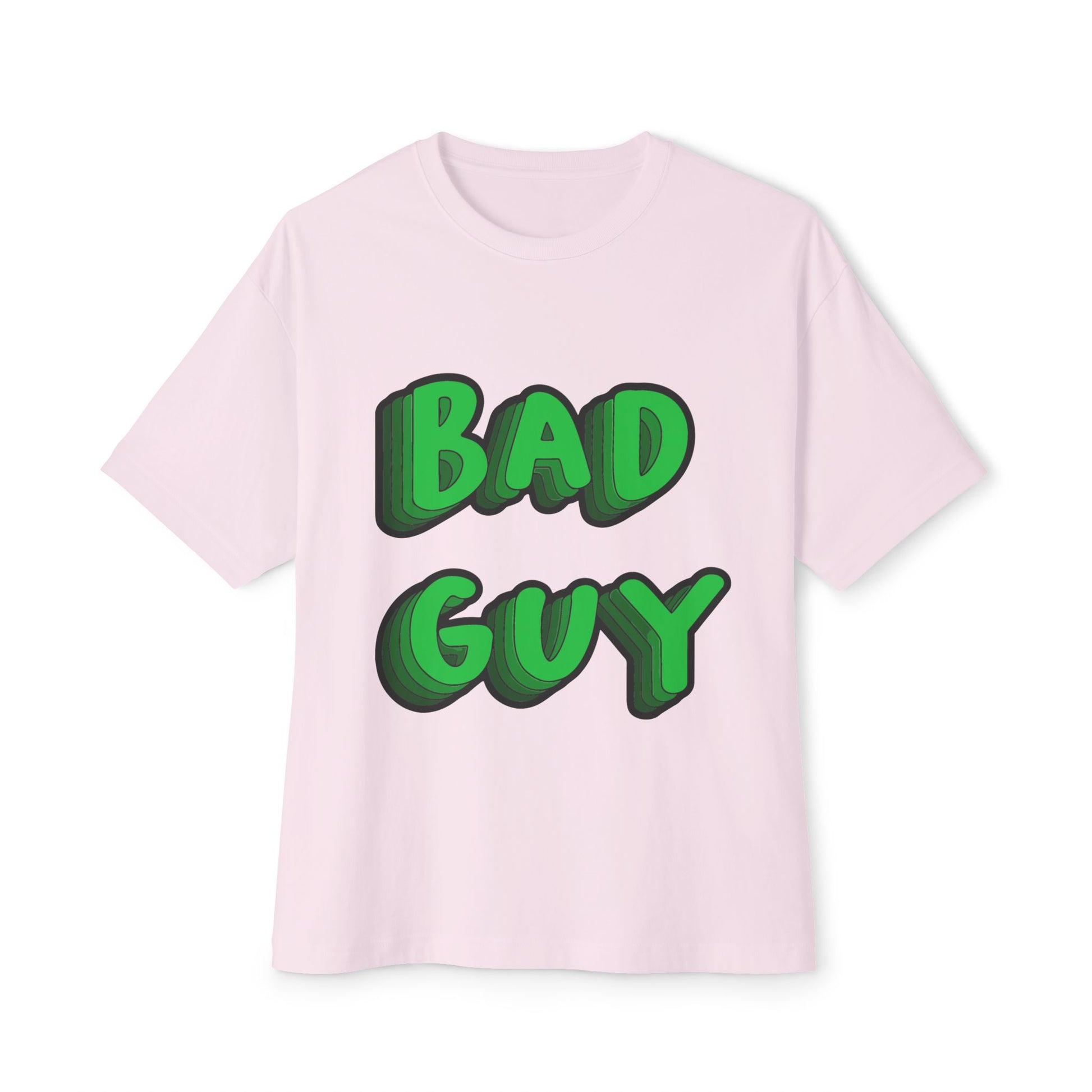 Billie Eilish Inspired Oversized T-Shirt – Bold 3D Bad Mood Edition Printify