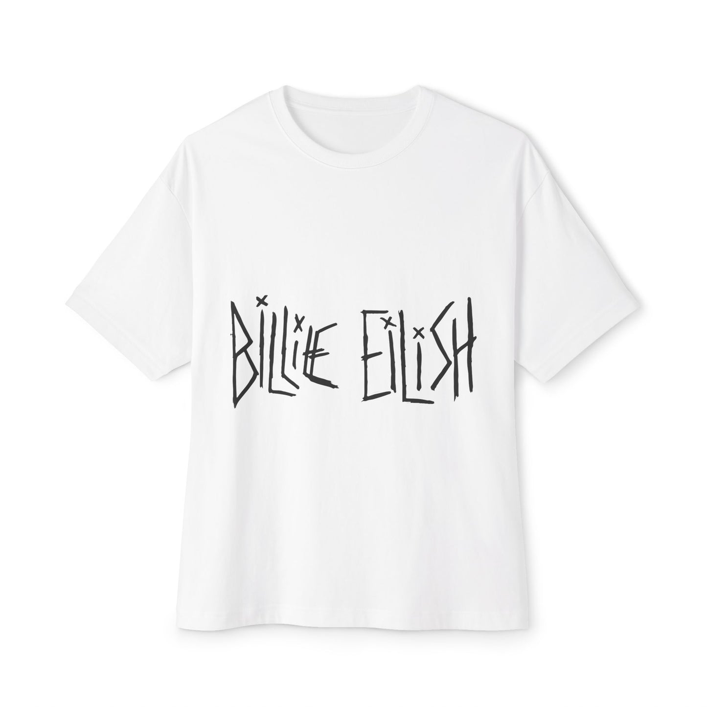 Billie Eilish Inspired Oversized T-Shirt – Twisted Ink Font Edition Printify
