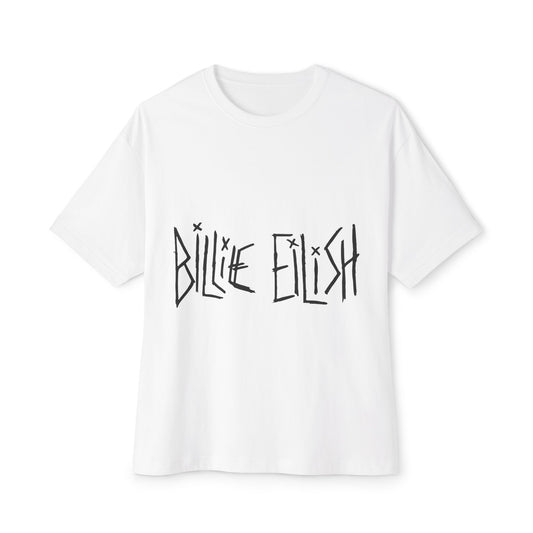Billie Eilish Inspired Oversized T-Shirt – Twisted Ink Font Edition Printify