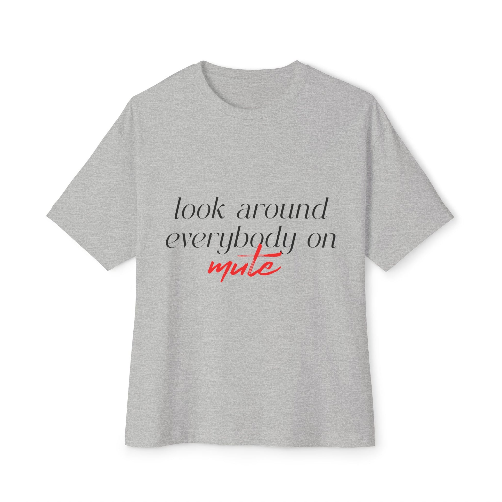 Muted World Unisex Oversized Boxy Tee - snazzymerch