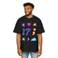 Symbols of 17 Aesthetic Men's Heavy Oversized Tee - snazzymerch