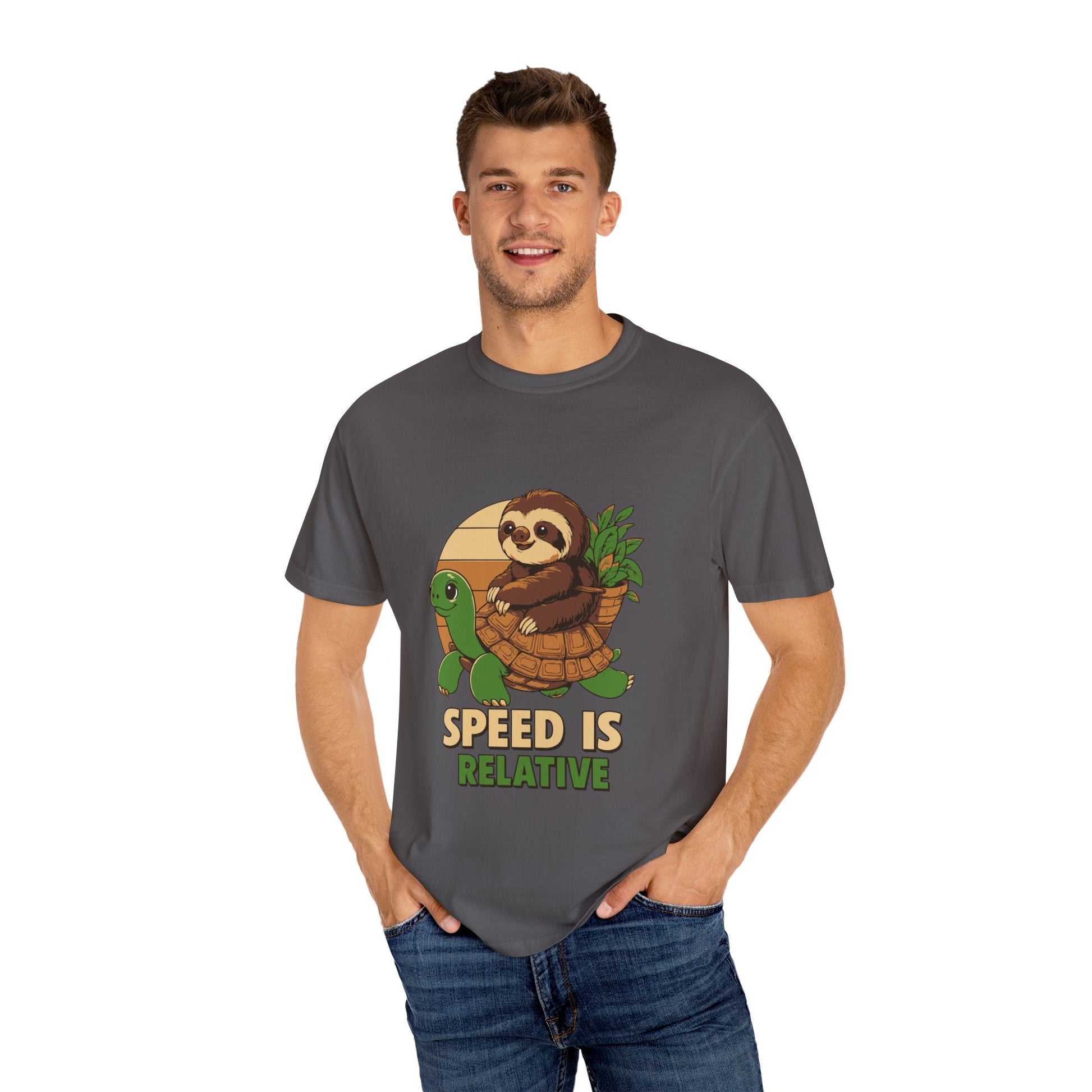 Dyed T-shirt – Snazzy Speed Edition Printify