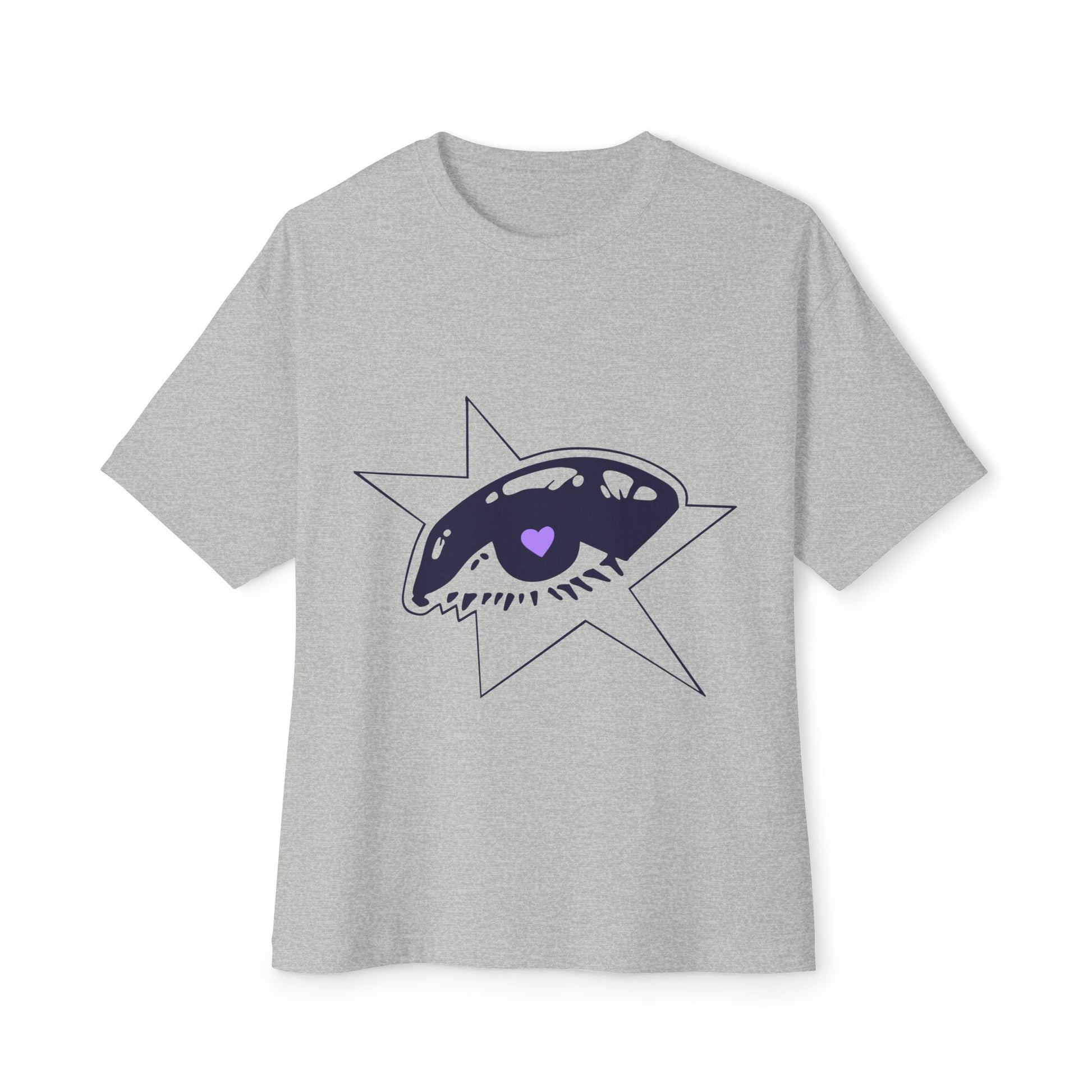 Purple Starry Eye-Oversized Tee Printify