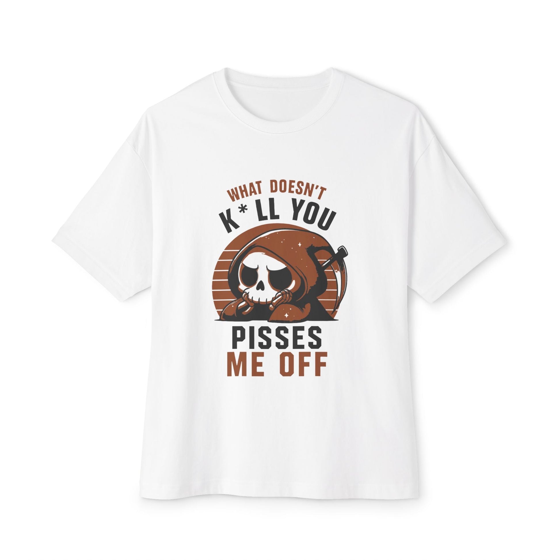 Oversized boxy Tee – Snazzy Piss Me off Edition Printify