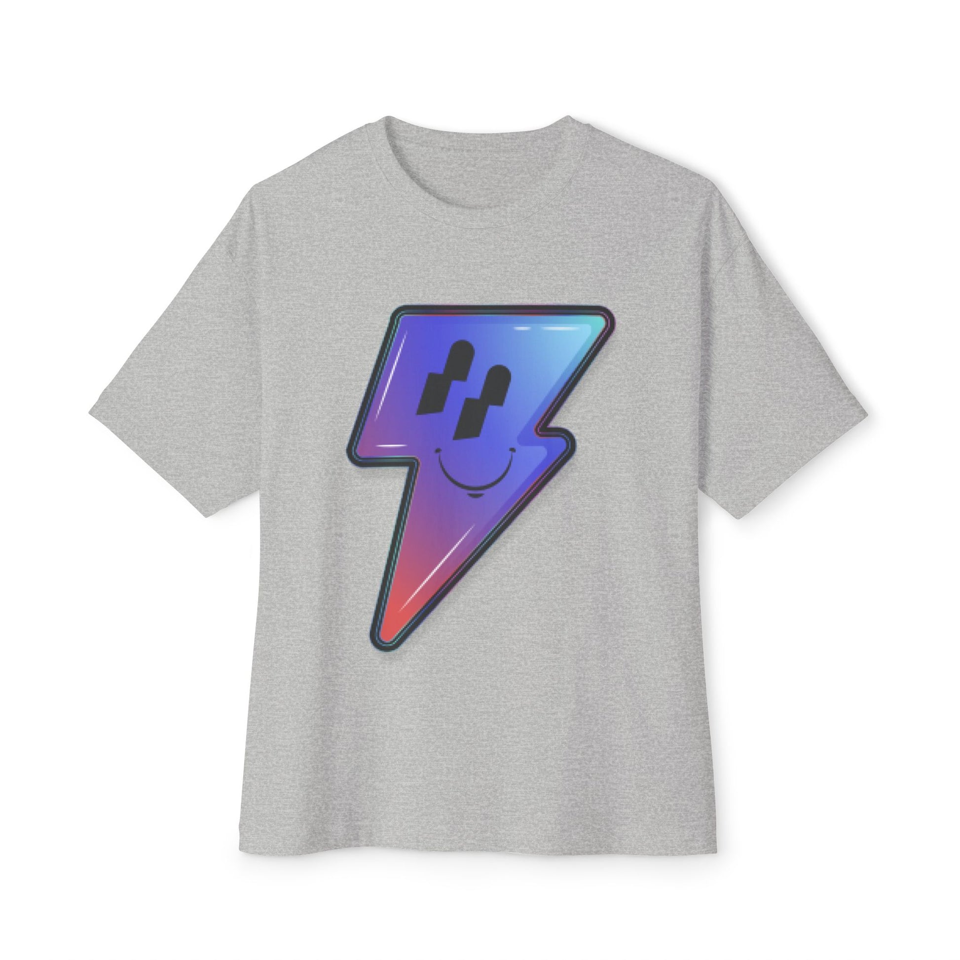 Smiley Charge Pop Unisex Oversized Boxy tee Printify