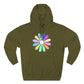 Rainbow Bloom Positivity Three-Panel Fleece Hoodie - snazzymerch