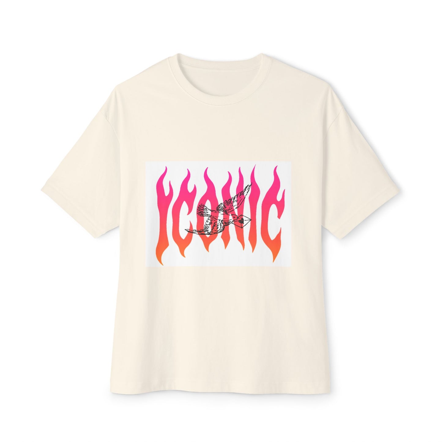 Flame Flight Iconic Unisex Oversized Boxy tee Printify