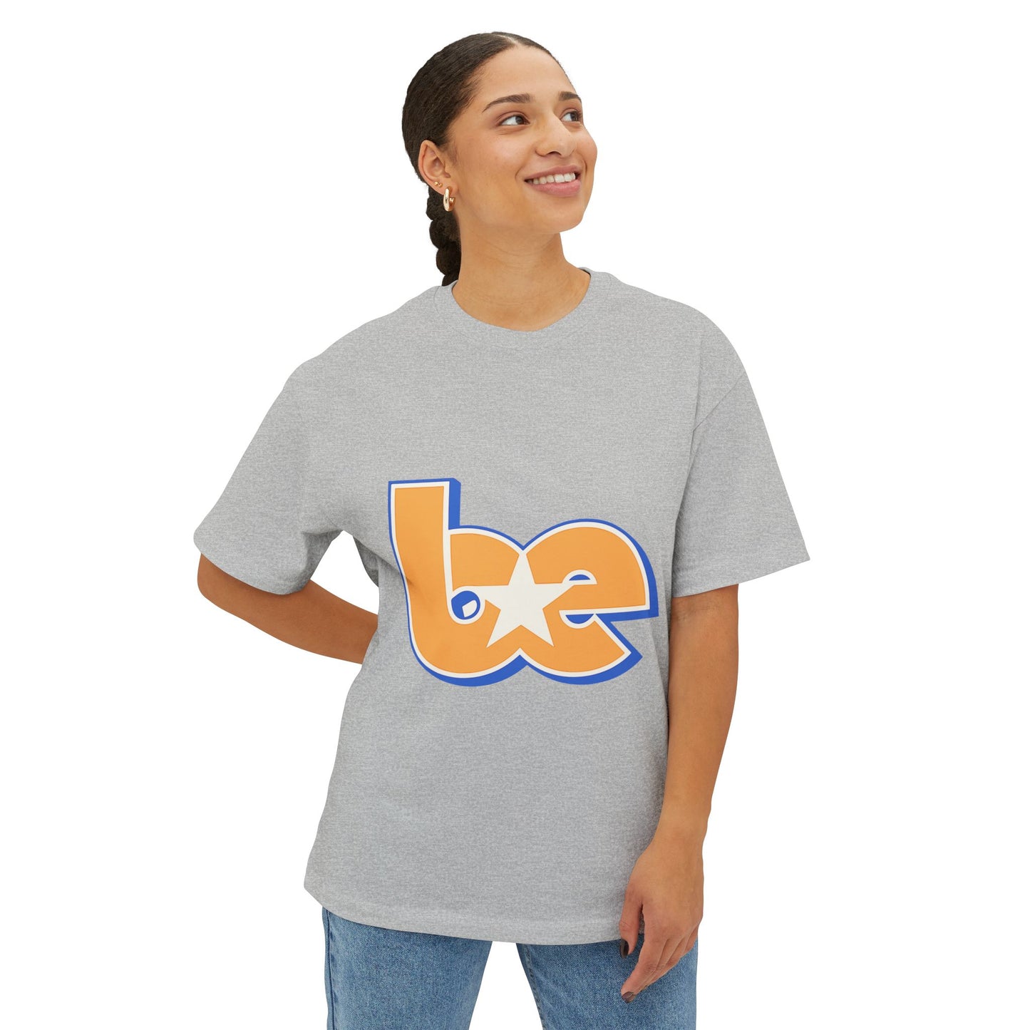 Billie Eilish Inspired Oversized T-Shirt – BE Star Retro Edition Printify