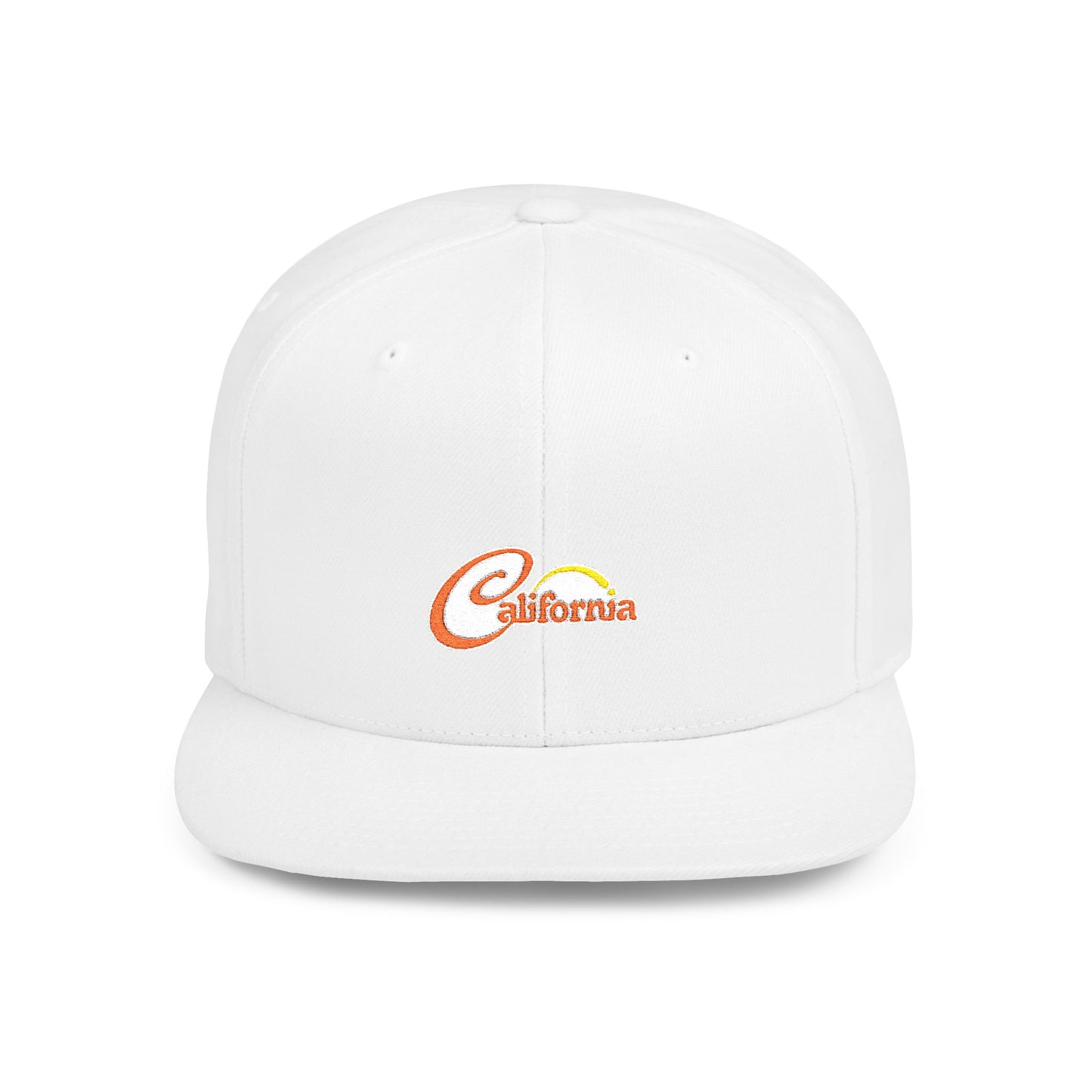 California Sunset Flat Bill Snapback - snazzymerch