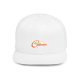 California Sunset Flat Bill Snapback - snazzymerch