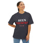Red Country Western Star Unisex Oversized Boxy Tee - snazzymerch