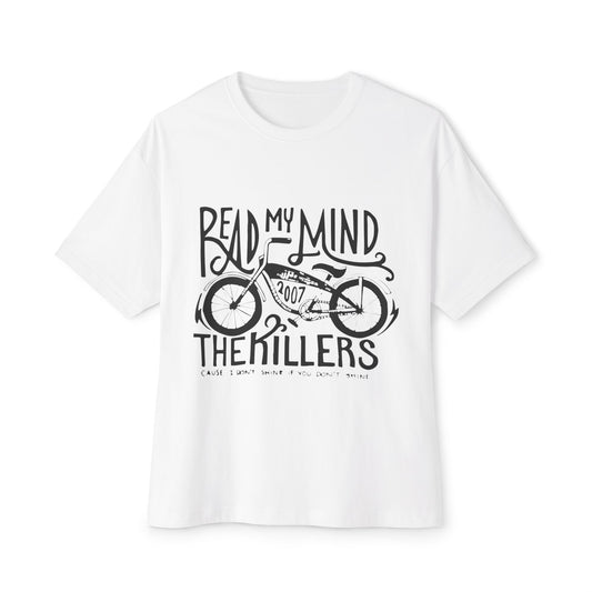 Dot Matrix-Inspired Unisex Oversized Boxy Tee - snazzymerch