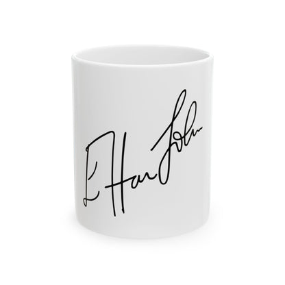 Rainbow Hat Illustration Ceramic Mug, (11oz, 15oz) - snazzymerch