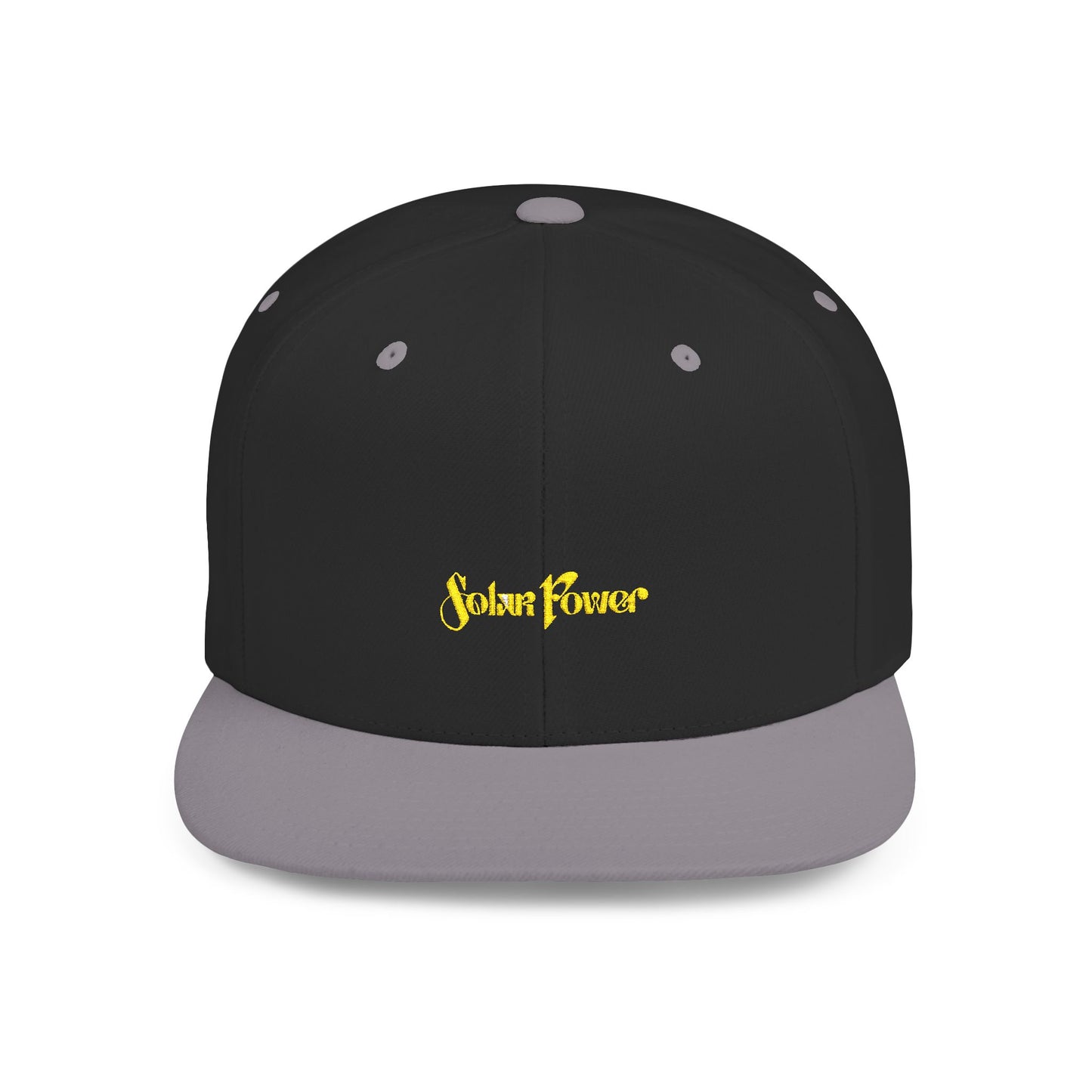 Solar Power Retro Flat Bill Snapback - snazzymerch