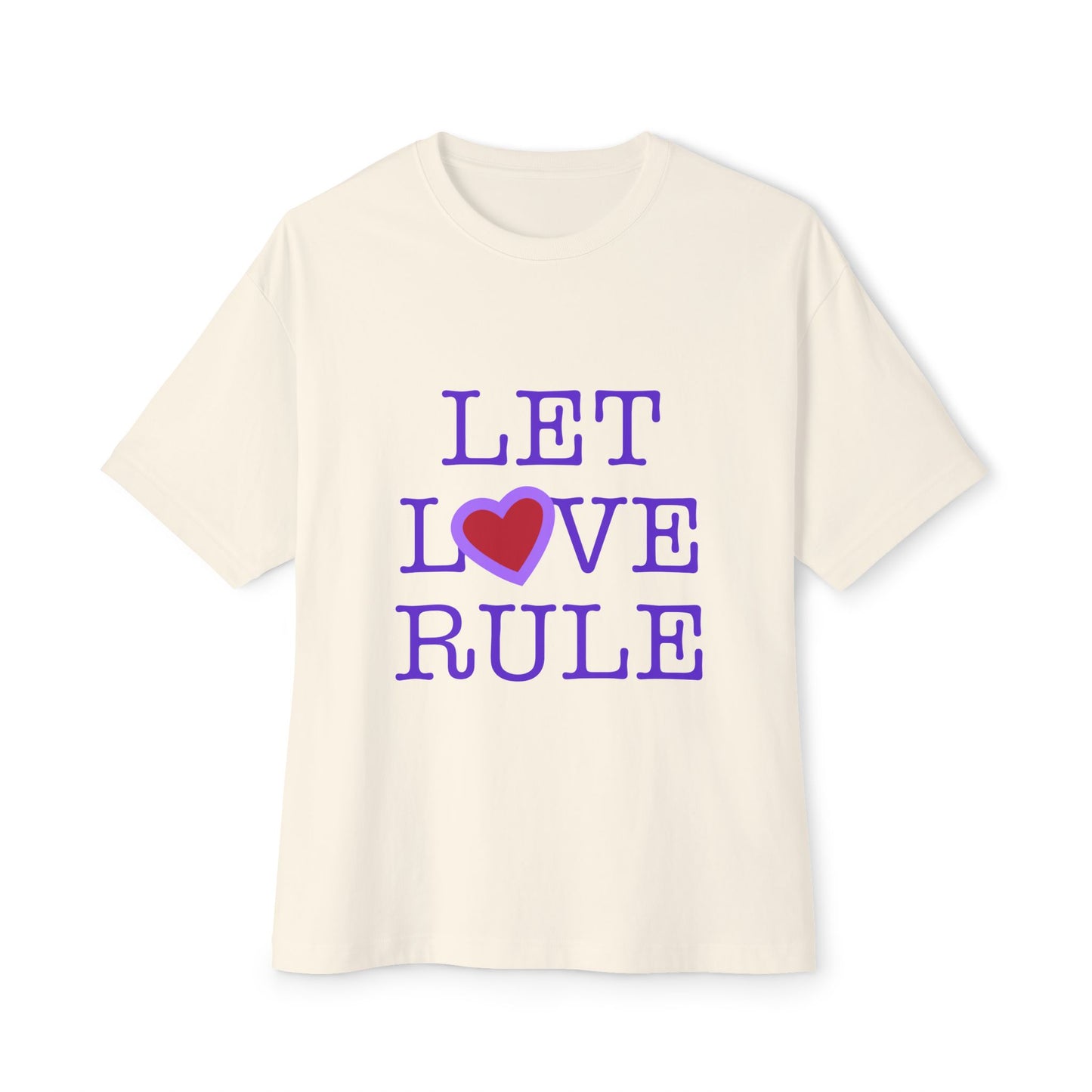 Let Love Rule (Remix) Unisex Oversized Boxy tee Printify