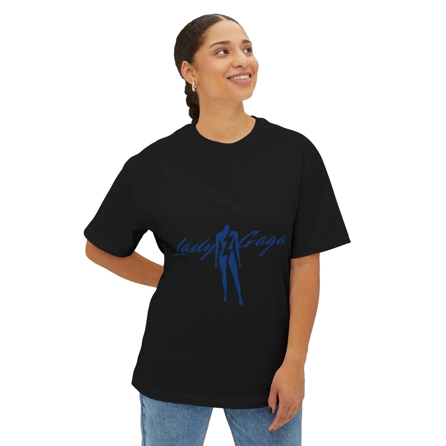 Bolt Silhouette-Unisex Oversized Tee Printify