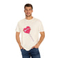Pink Heart Lollipop Unisex Garment-Dyed T-shirt - snazzymerch