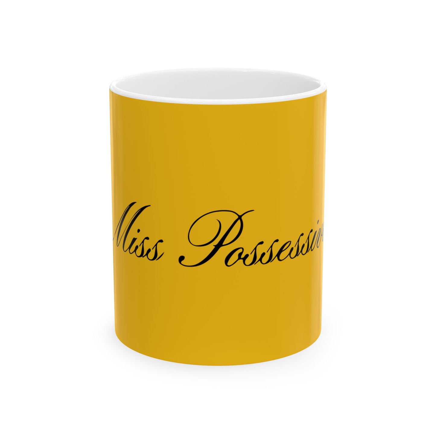 Minimalist Monochrome Ceramic Mug, (11oz, 15oz) - snazzymerch