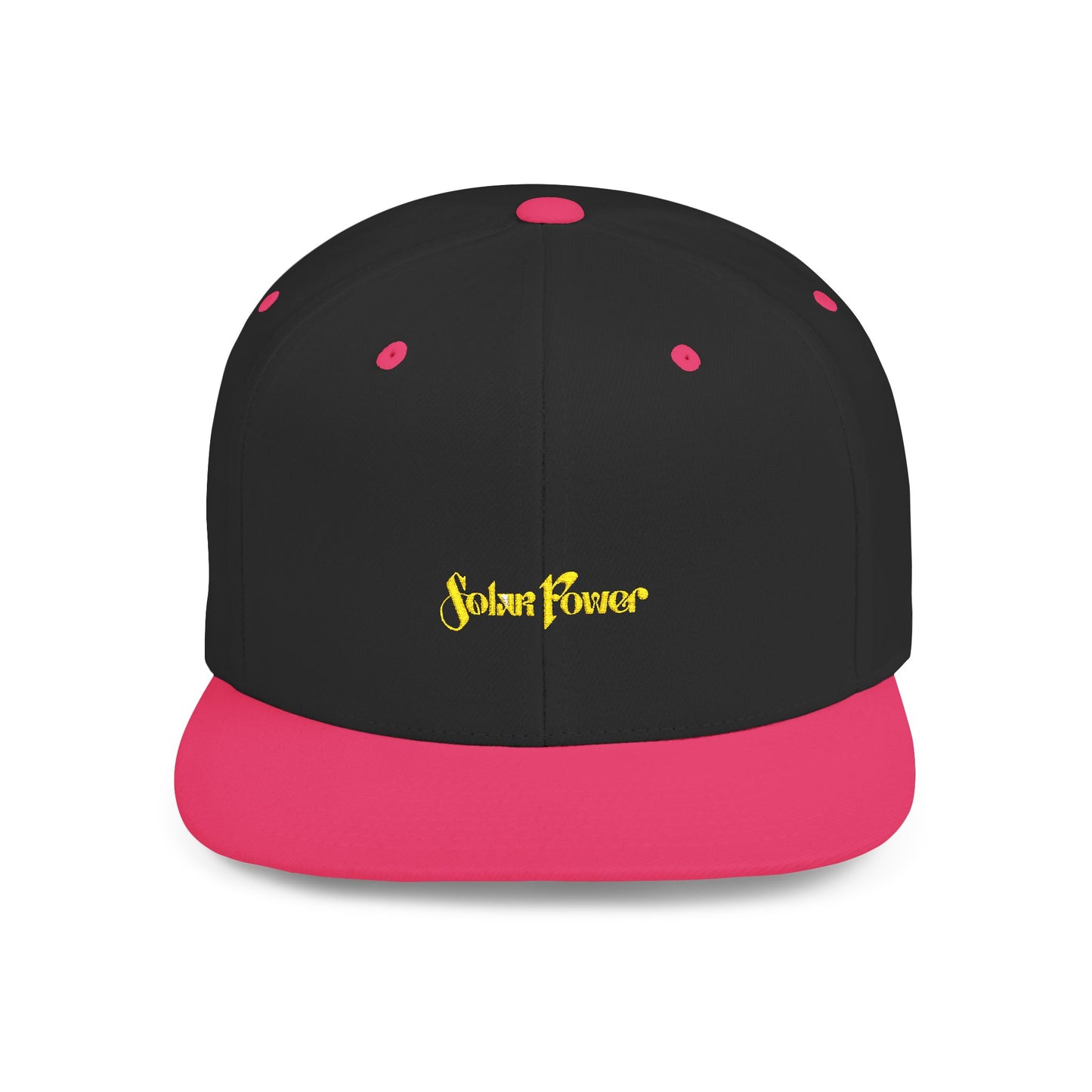 Solar Power Retro Flat Bill Snapback - snazzymerch