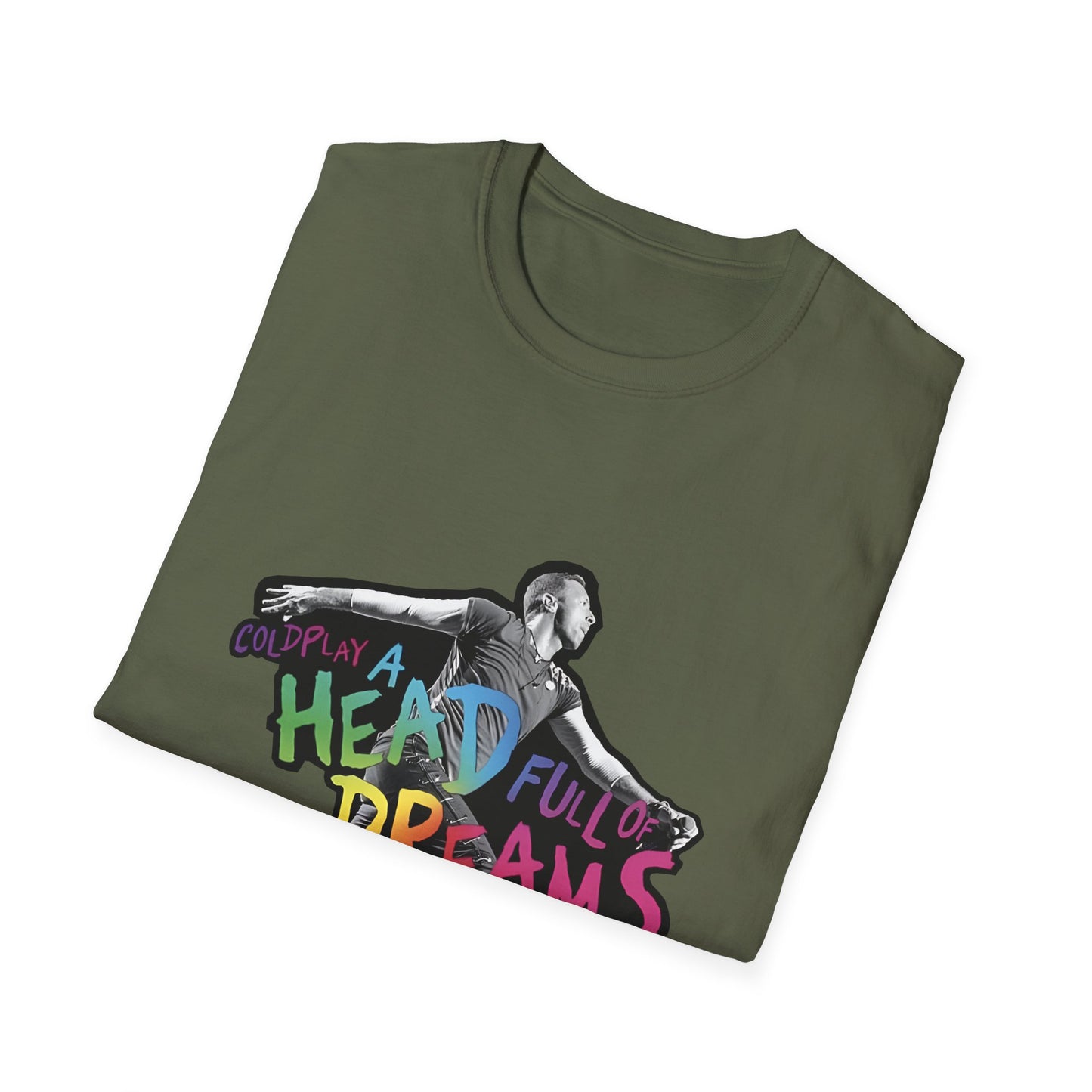 Unisex Softstyle T-Shirt Inspired by Coldplay A Head Full of Dreams Chris Printify