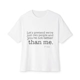 Strong & Brave Unisex Oversized Boxy Tee - snazzymerch