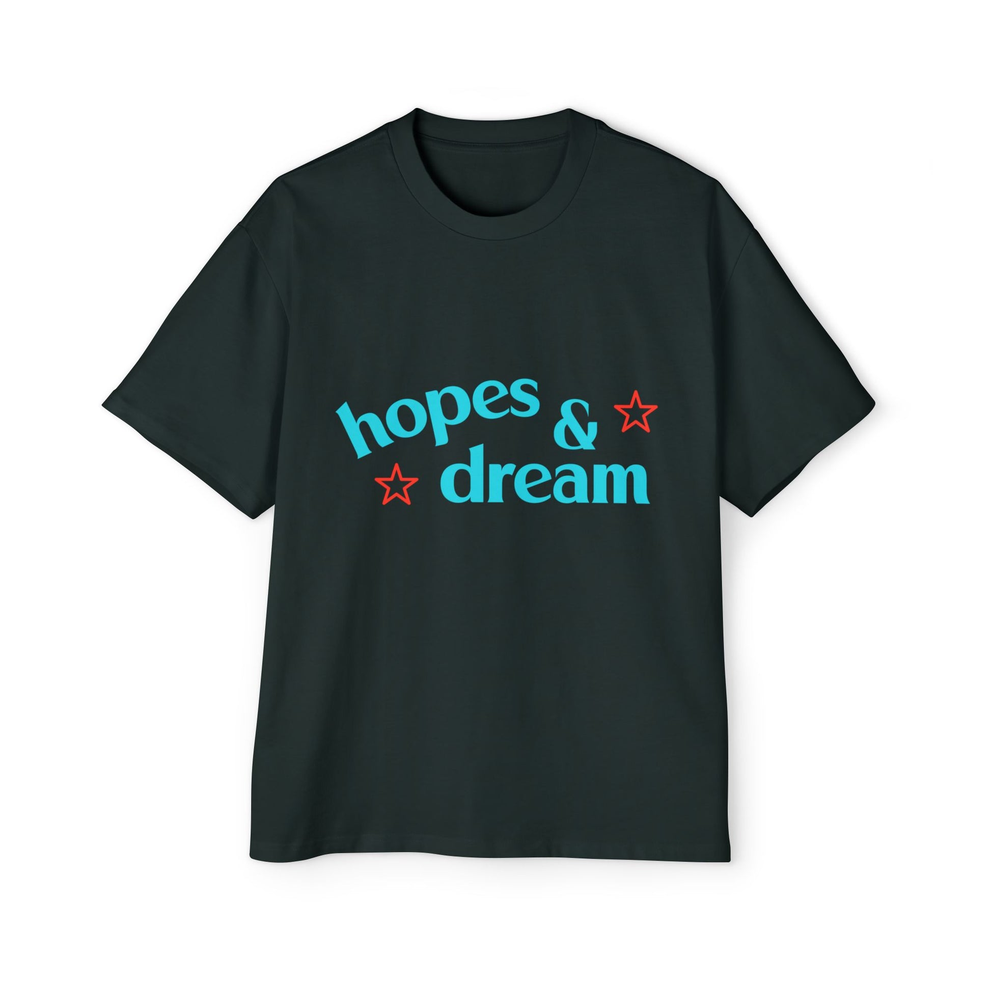 Hopes & Dreams Star Men's Heavy Oversized Tee - snazzymerch