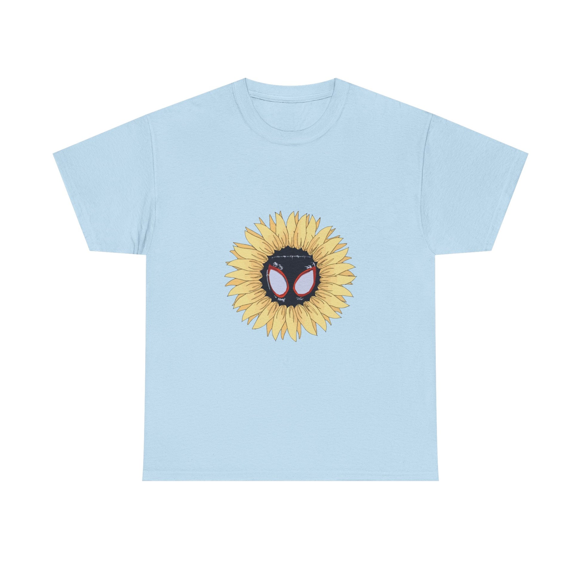 Sunflower Mask Illustration Unisex Heavy cotton Tee Printify