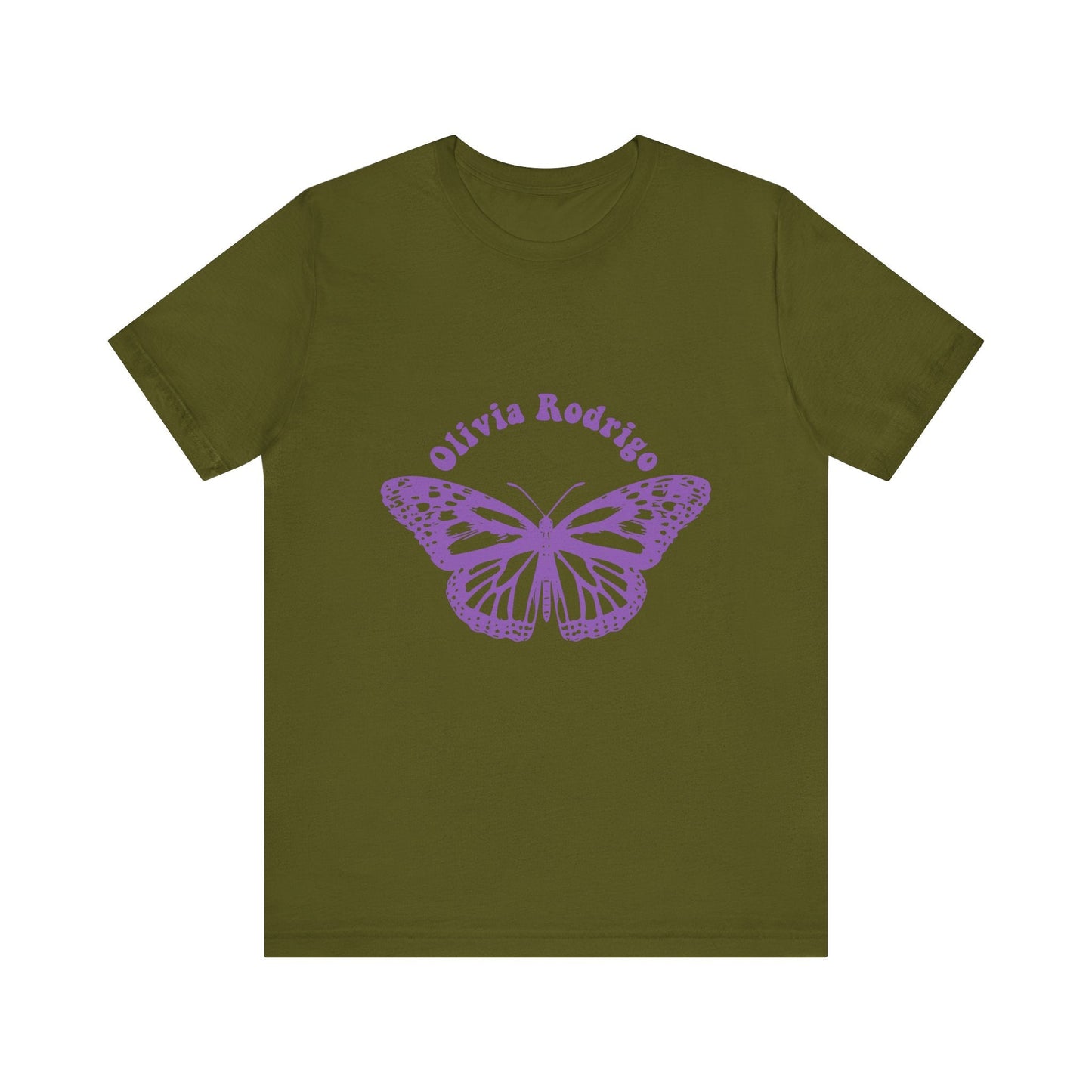 Olivia Rodrigo Unisex Jersey Short Sleeve Tee - With Butterfly Printify