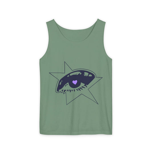 Purple Starry Eye-Dyed Tank Top Printify
