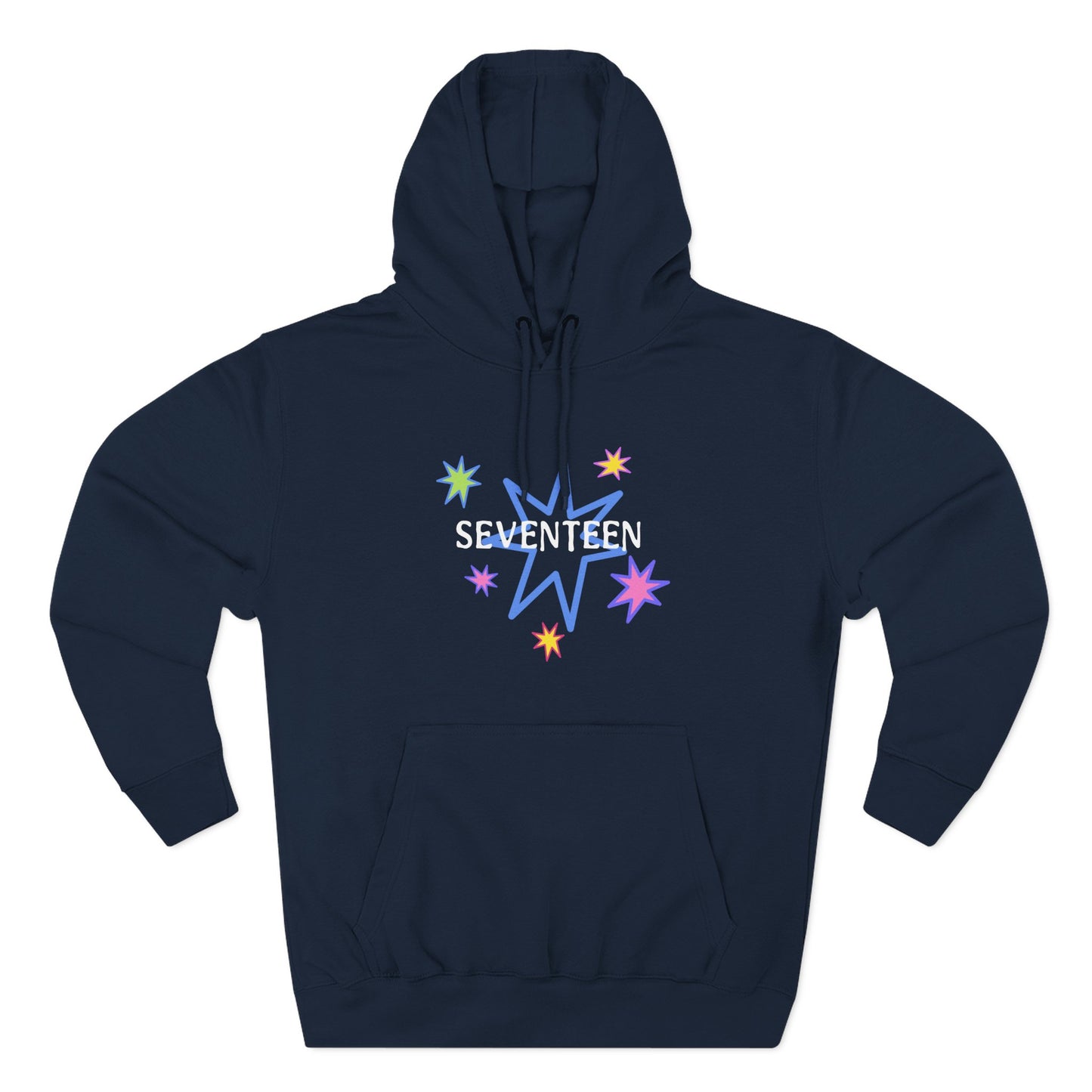 Starlight Seventeen Three-Panel Fleece Hoodie - snazzymerch