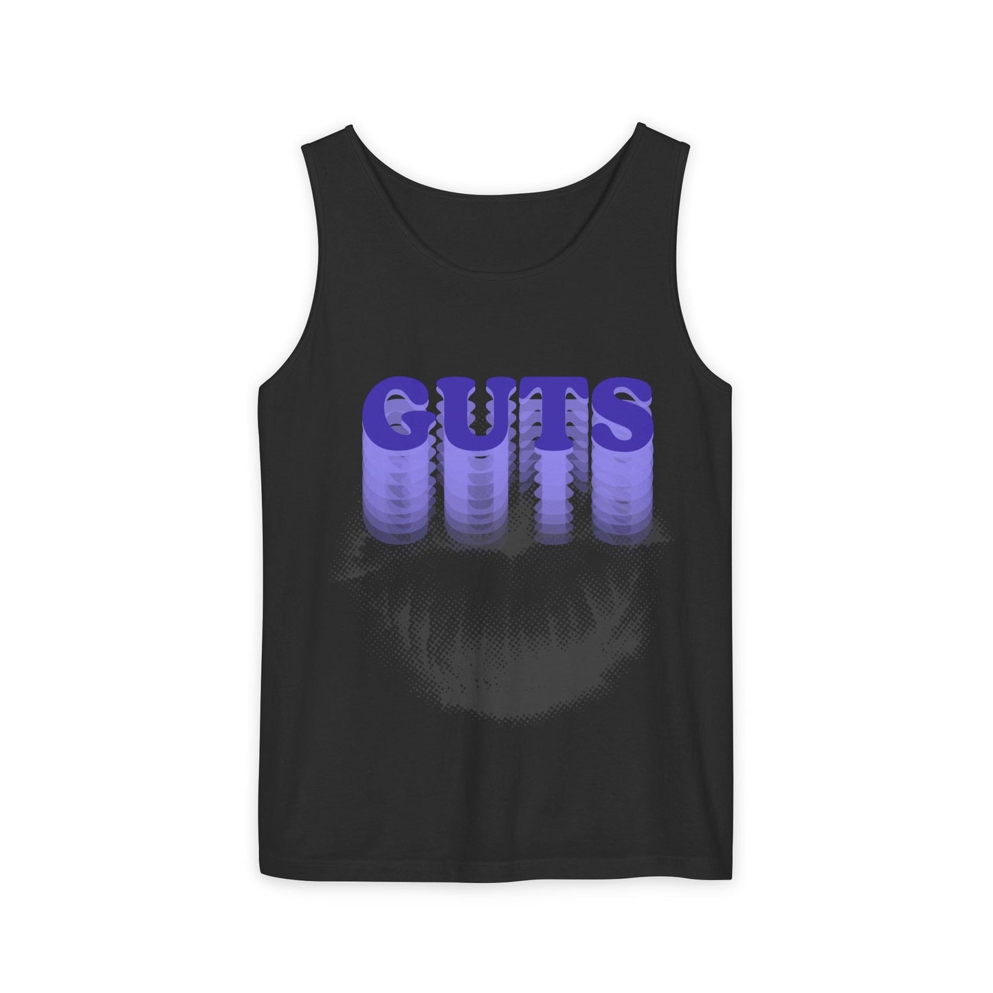 Guts Drip Effect Halftone-Dyed Tank Top Printify