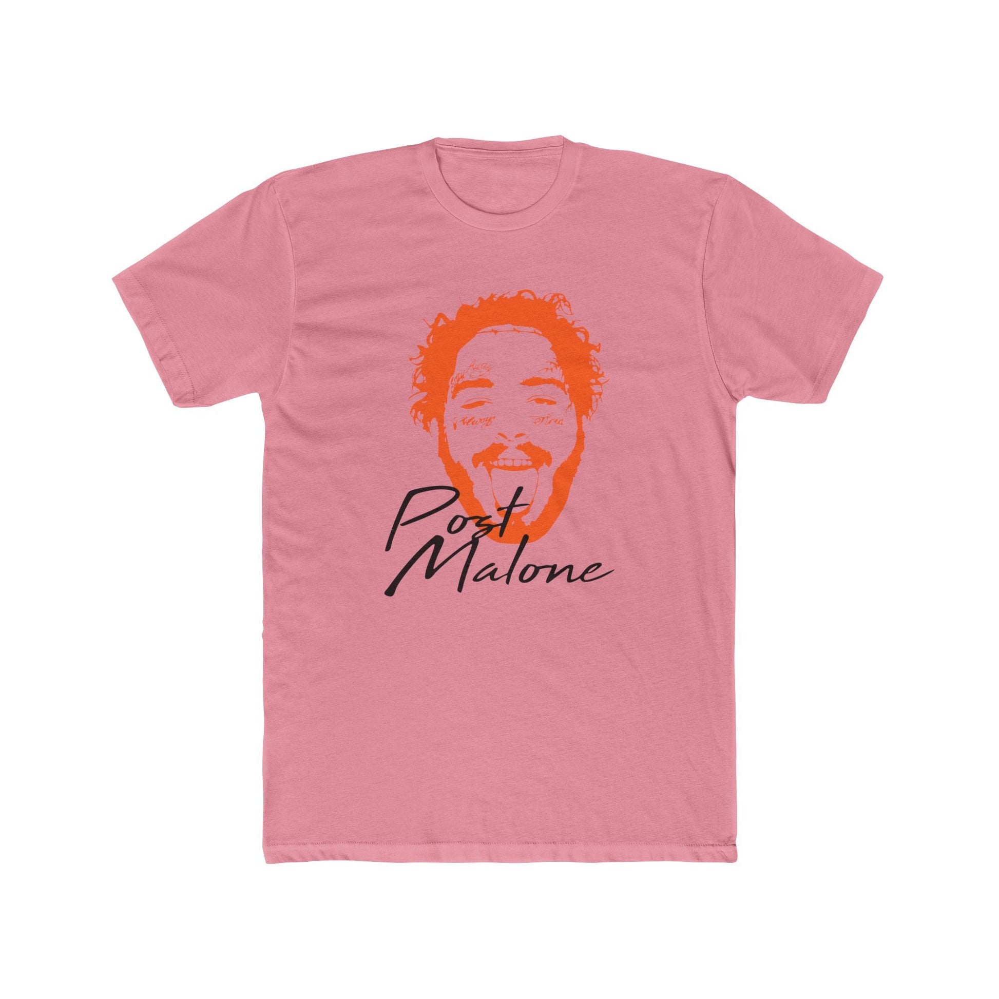 Unisex Cotton Tee – Post Malone Name Design with Picture Printify