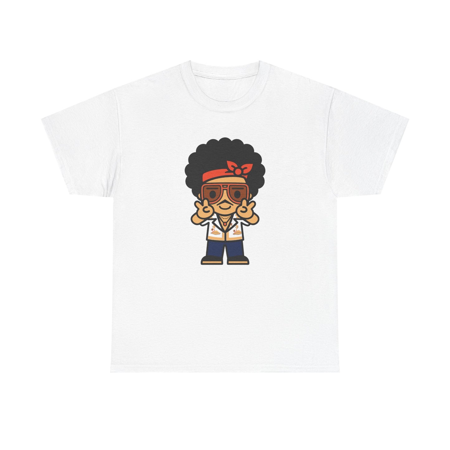 Afro Disco Mood Unisex Heavy cotton Tee Printify