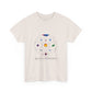 Colorful Planetary Orbit Diagram Unisex Cotton Tee Printify