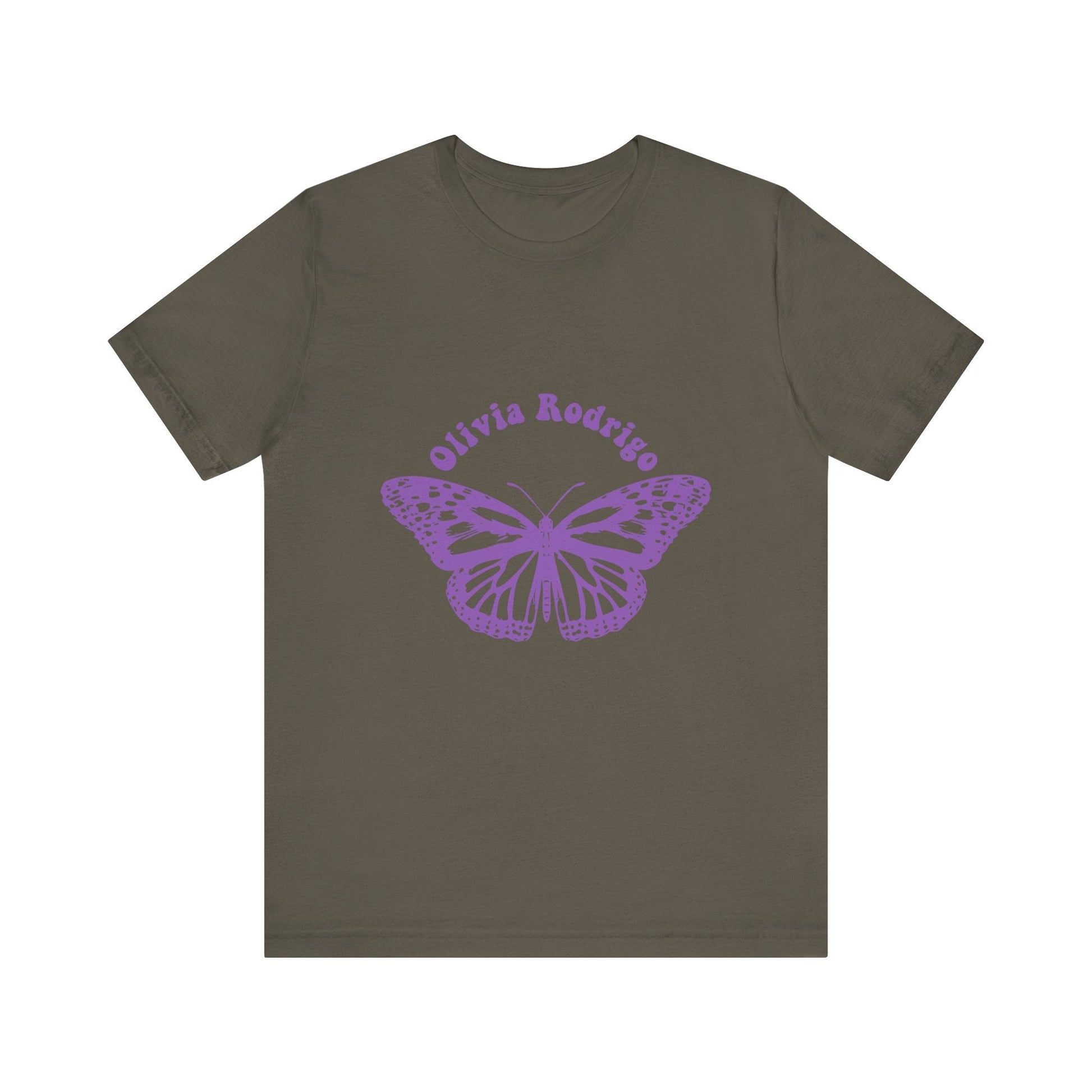 Olivia Rodrigo Unisex Jersey Short Sleeve Tee - With Butterfly Printify