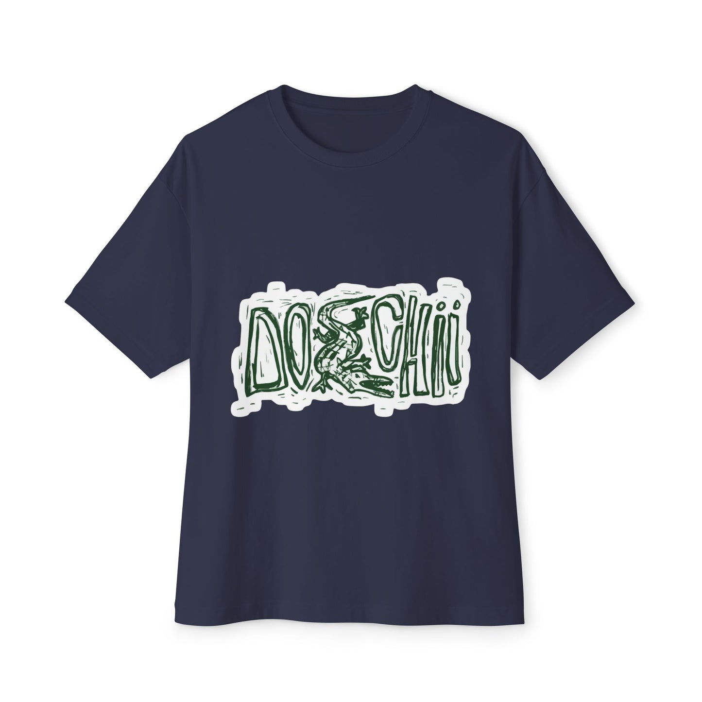 Lizard Lettering Unisex Oversized Boxy Tee - snazzymerch