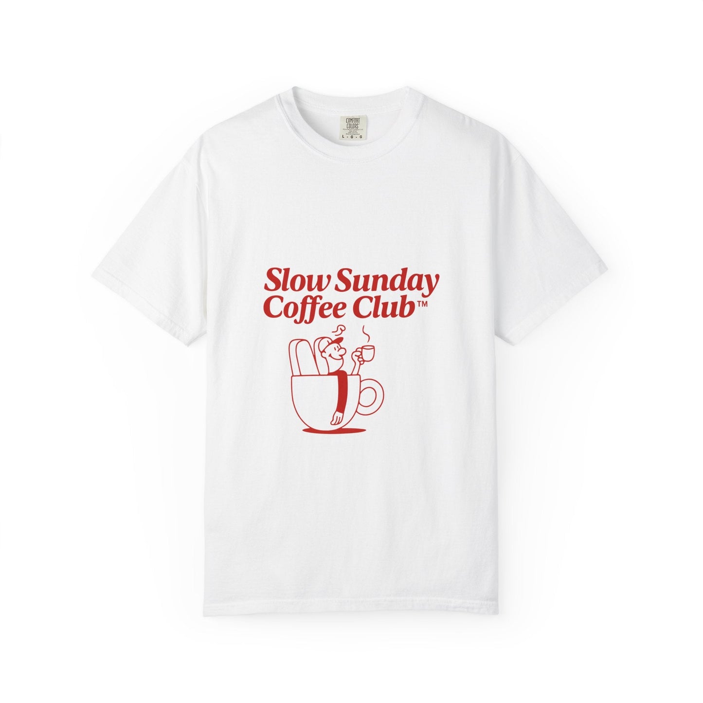 Unisex Garment-Dyed T-shirt – Snazzy Coffe Club Edition Printify