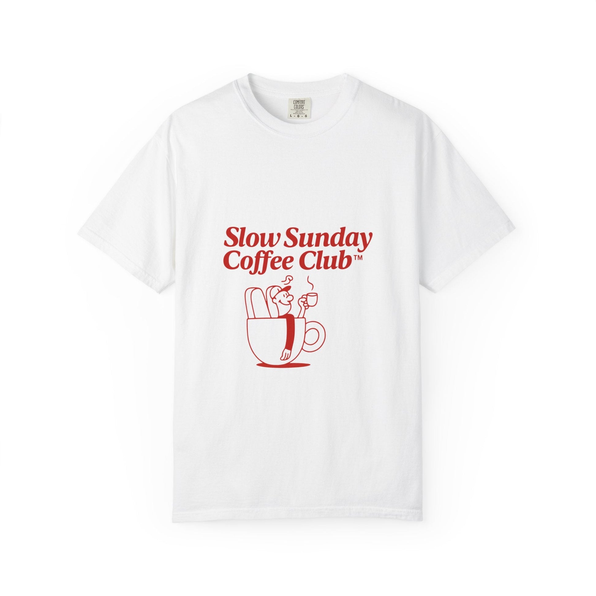 Unisex Garment-Dyed T-shirt – Snazzy Coffe Club Edition Printify