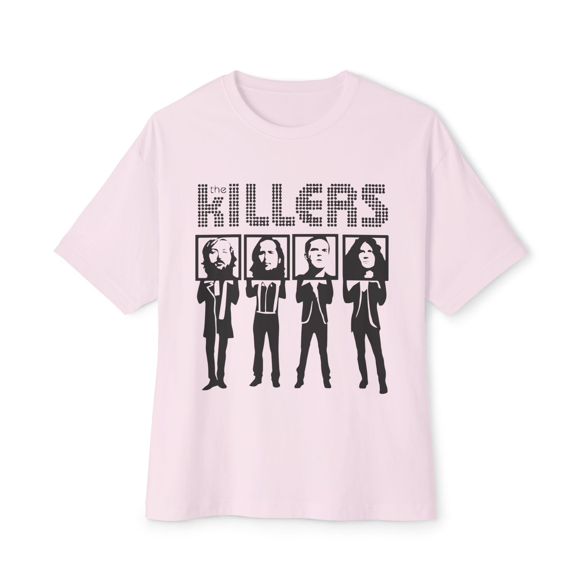 Retro Block Letter Unisex Oversized Boxy Tee - snazzymerch