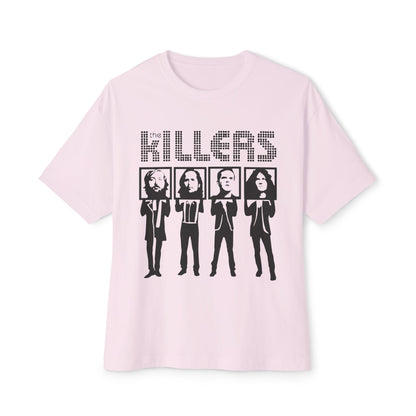 Retro Block Letter Unisex Oversized Boxy Tee - snazzymerch