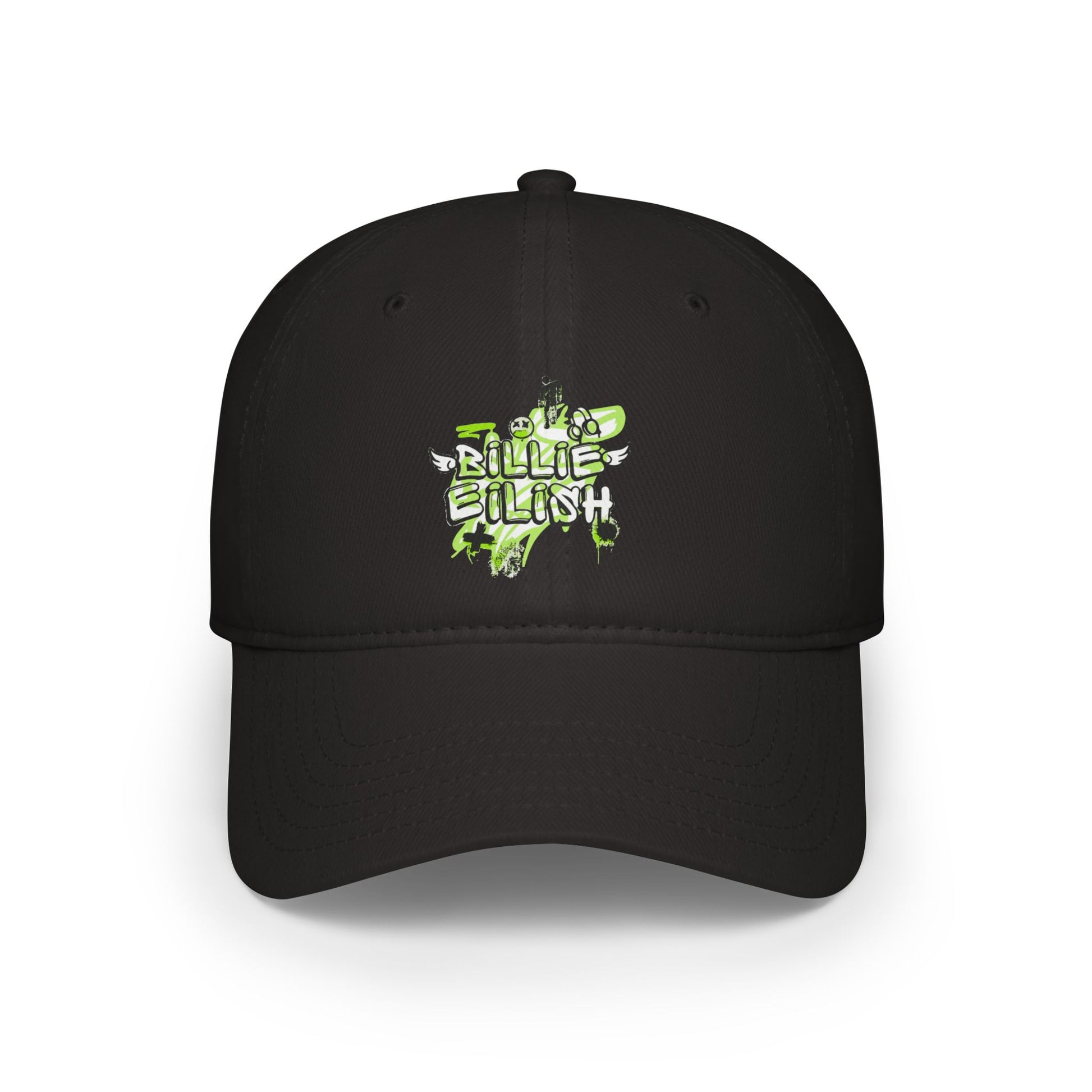 Billie Eilish Inspired Baseball Cap – Grunge Angel Graffiti Edition Printify