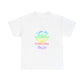 Vibrant Eye and Text Unisex Cotton Tee Printify