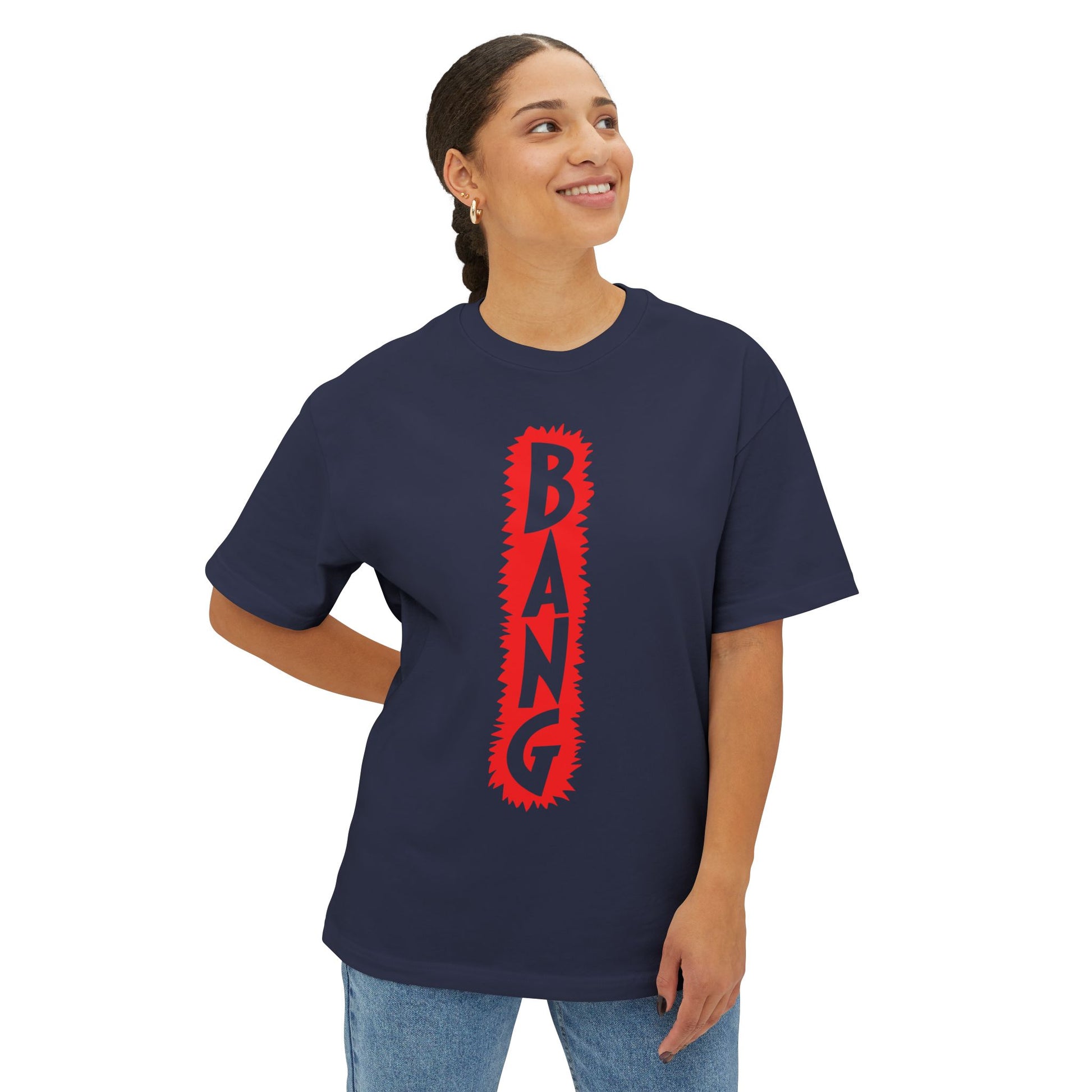 Comic Pop “BANG” Unisex Oversized Boxy Tee - snazzymerch