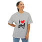 Sketch Love Groove Unisex Oversized Boxy Tee Printify