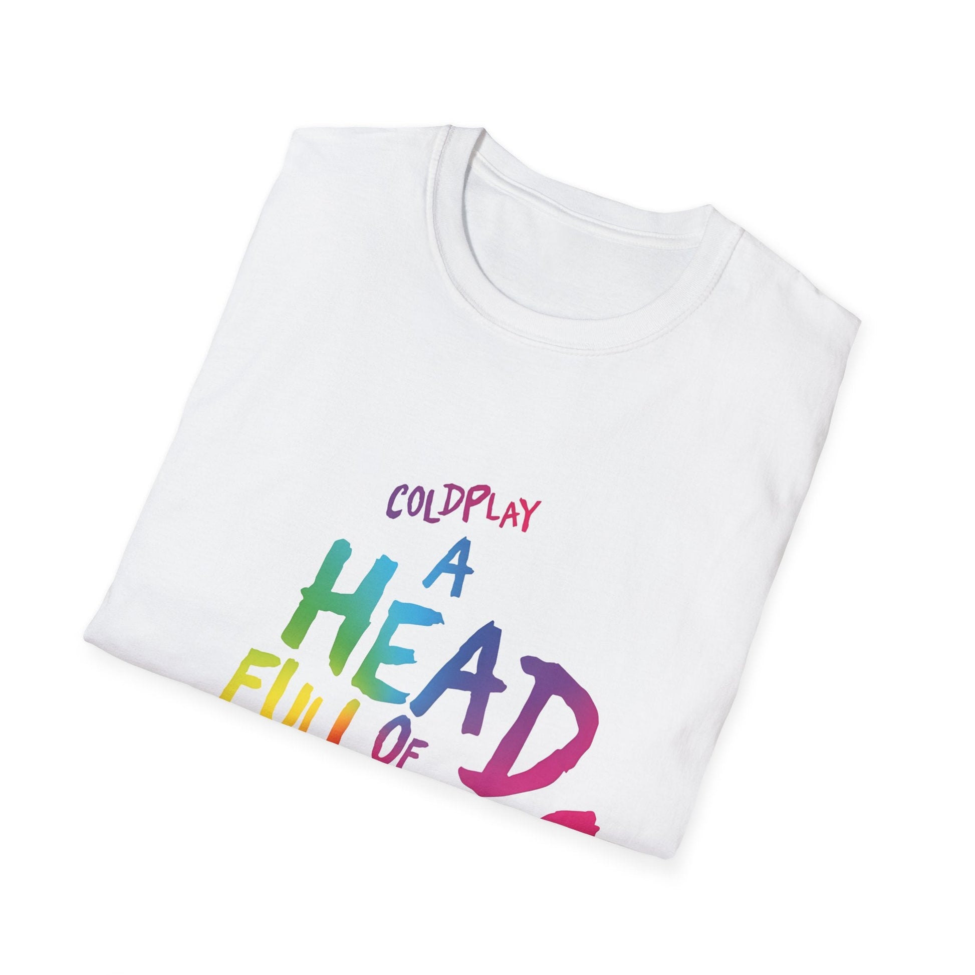 Unisex Softstyle T-Shirt Inspired by Coldplay’s Iconic A Head Full of Dreams Printify