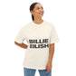 Billie Eilish Inspired Oversized T-Shirt – Stacked Glow Text Edition Printify