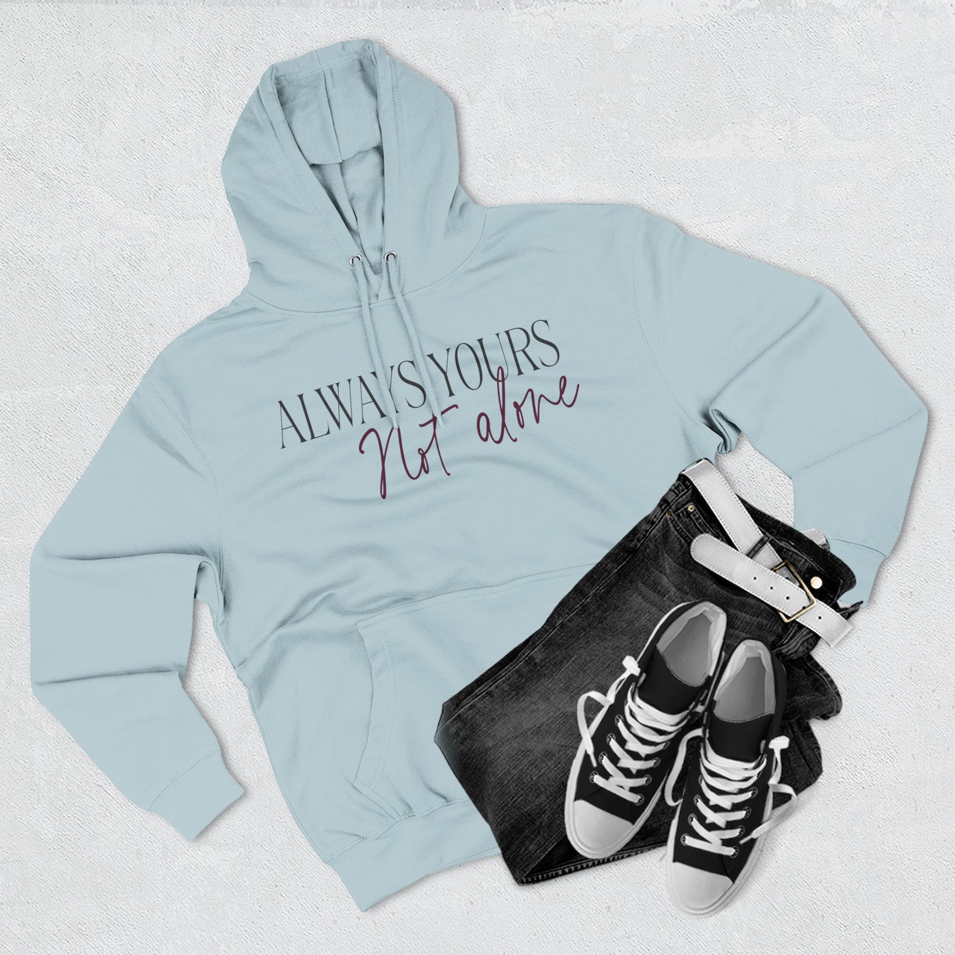 Always Yours Three-Panel Fleece Hoodie - snazzymerch